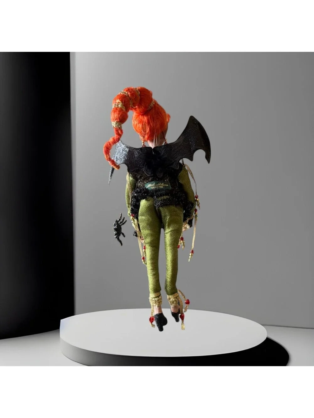 Mark Robrts Halloween Witch with Bat Wings ,Small 51-56034 Grn RARE Collection